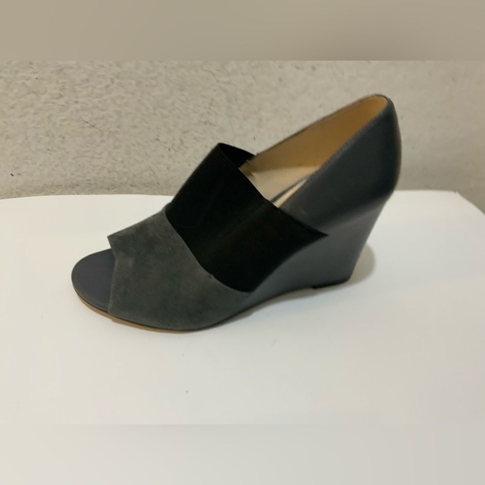 Karl Lagerfeld Moyen Darci Wedges 8 M Black Gray